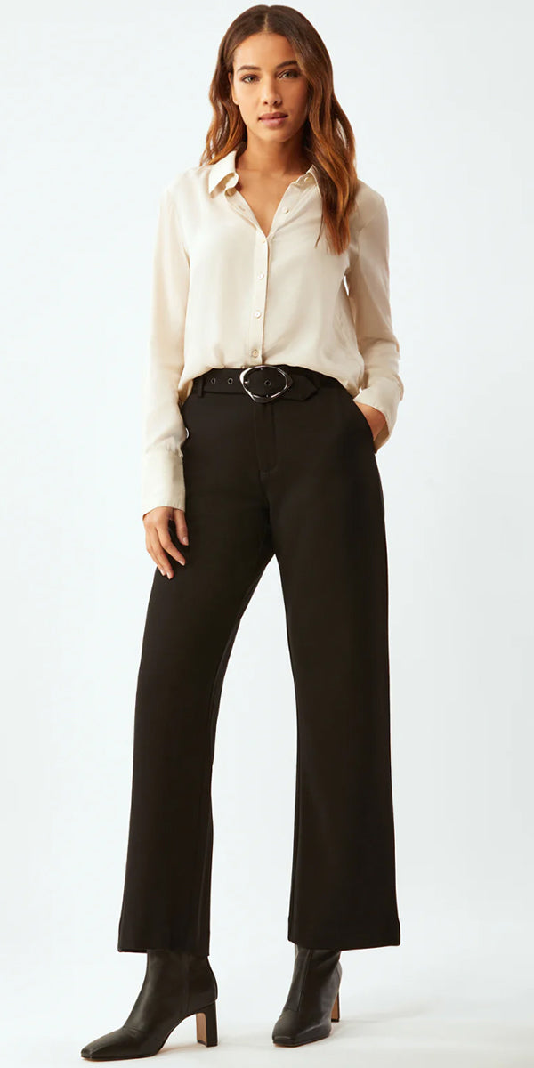 Ecru Metropolitan Cropped Wide Leg