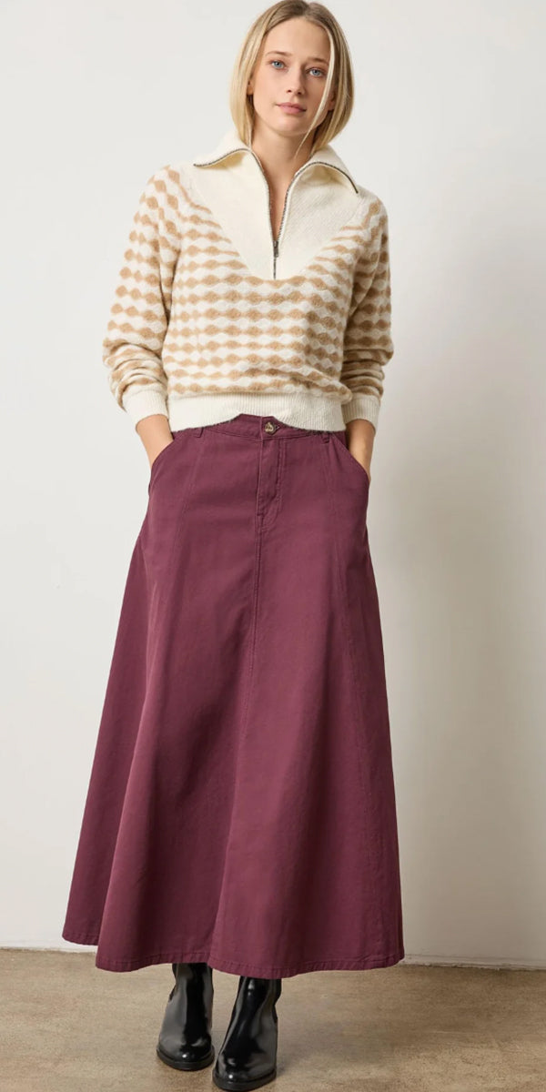 Lilla P Mixed Stitch Half Zip