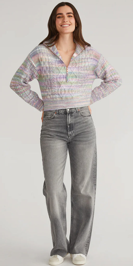 525 America Jackie Zip Front Pullover