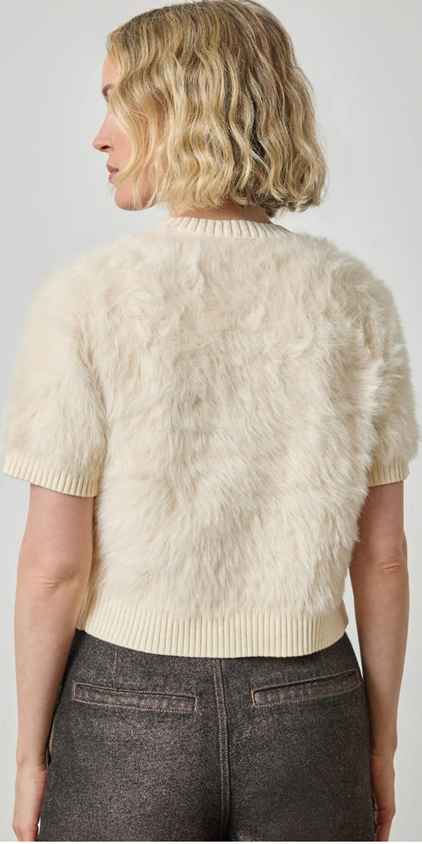 Lilla P SS Brushed Crewneck Top