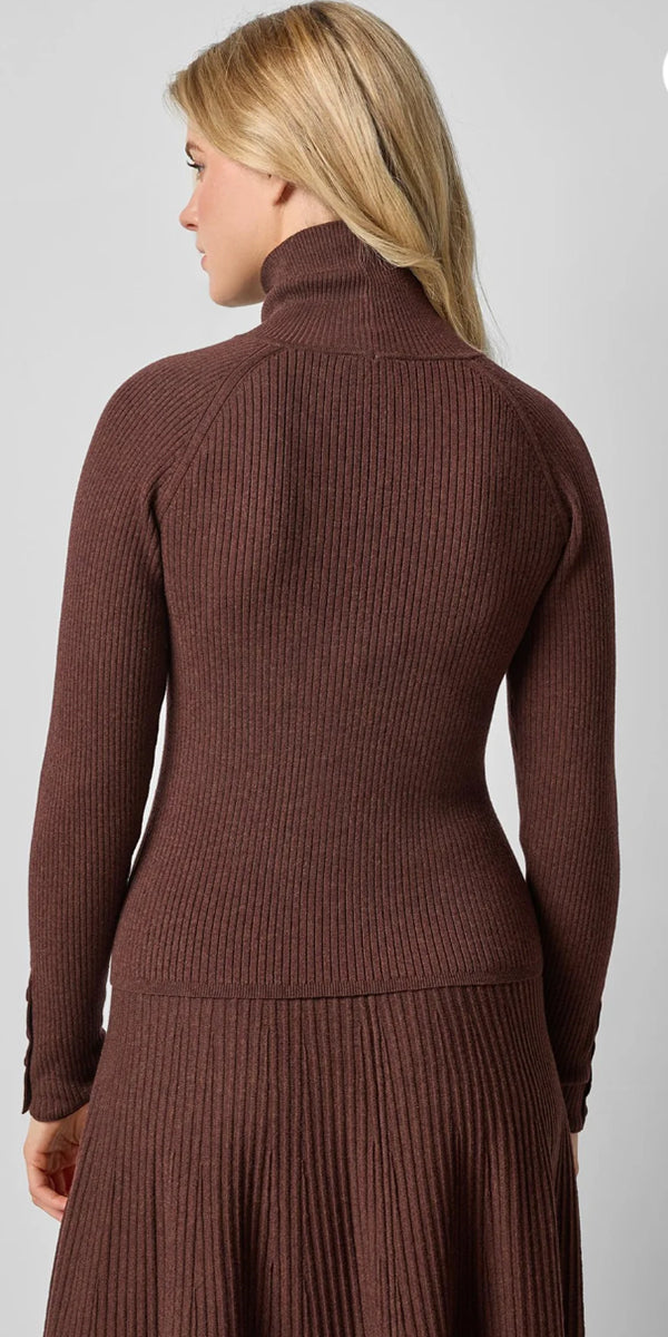 Lilla P Slim Rib Turtleneck