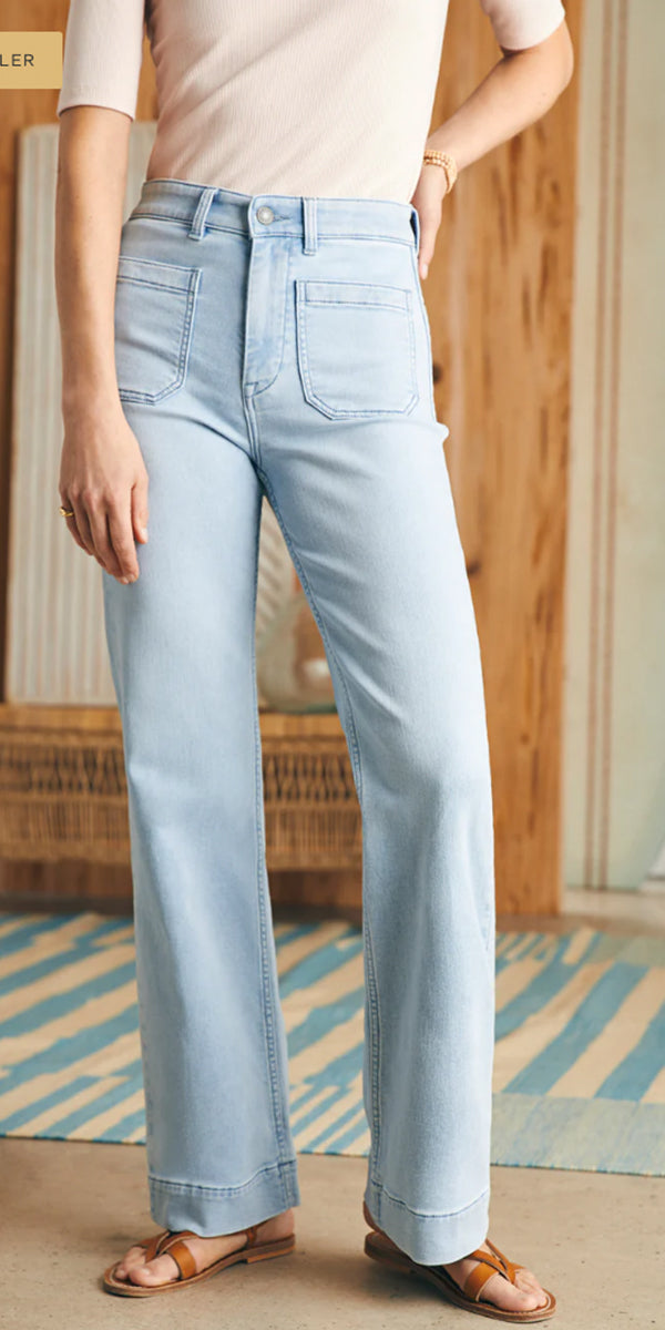 Faherty Terry Patch Pocket Pant