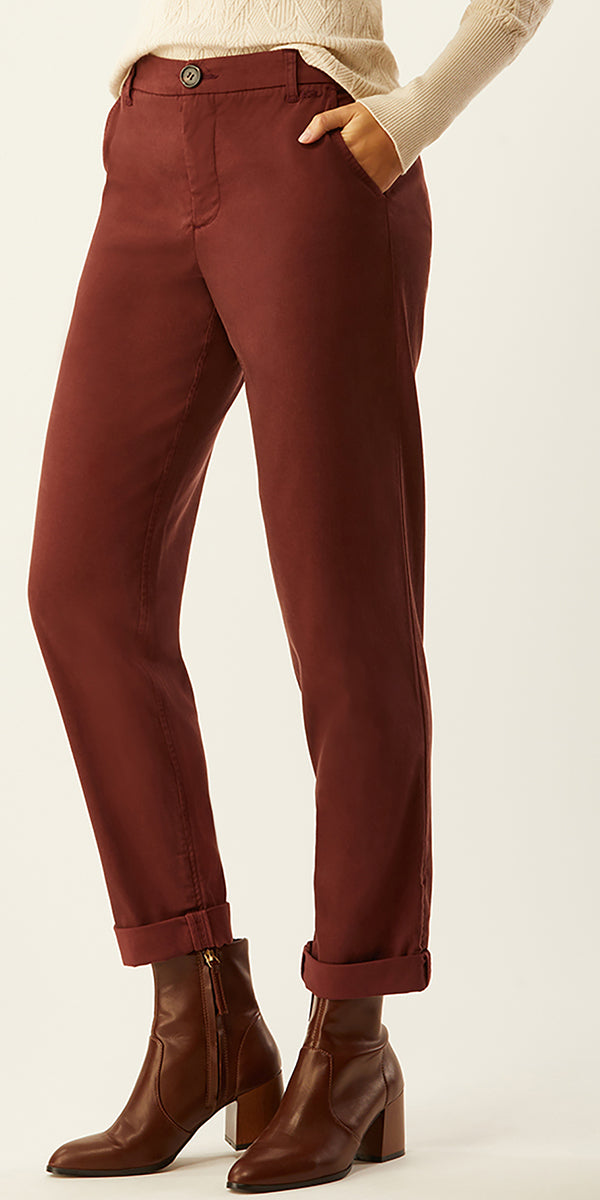 Ecru Mitchell Classic Chino Pant