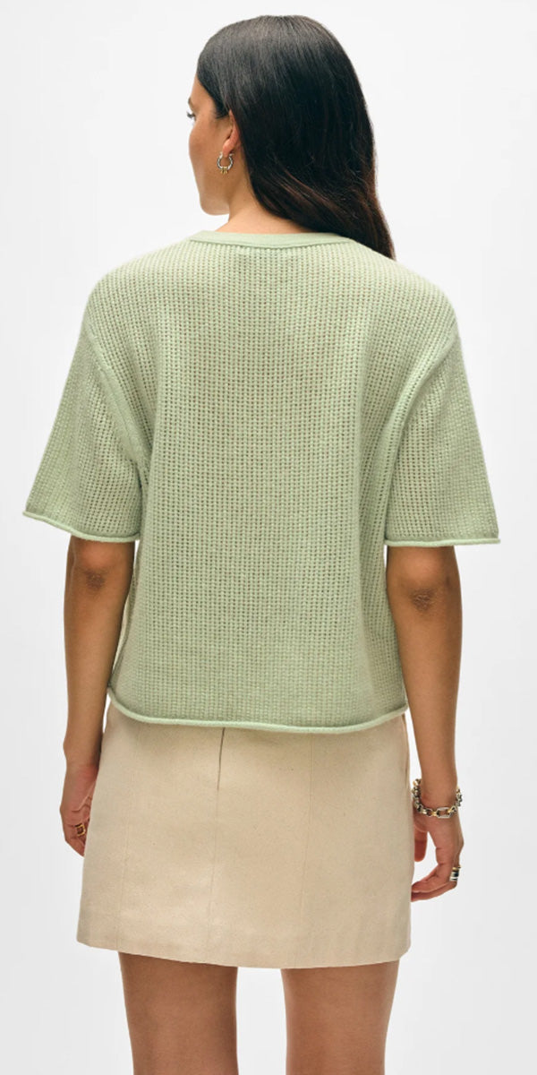 White + Warren Waffle Tee