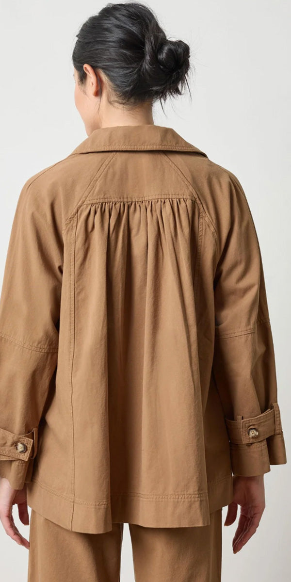 Lilla P Collared Twill Jacket