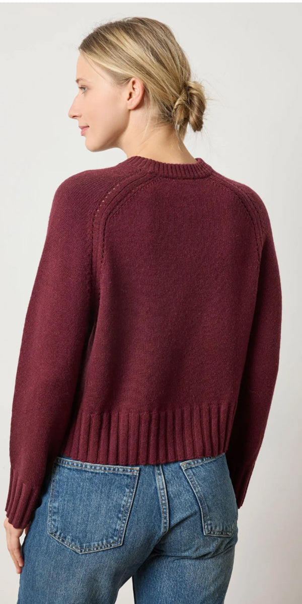 Lilla P Saddle Sleeve Crewneck Sweater