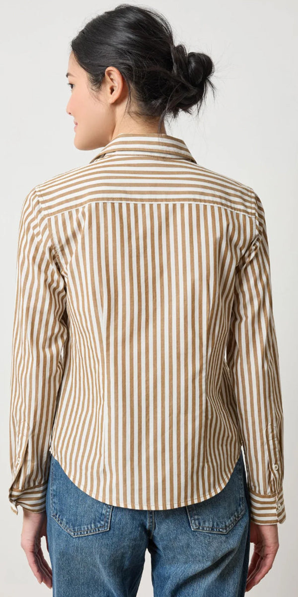 Lilla P Slim Fit Button Down Top