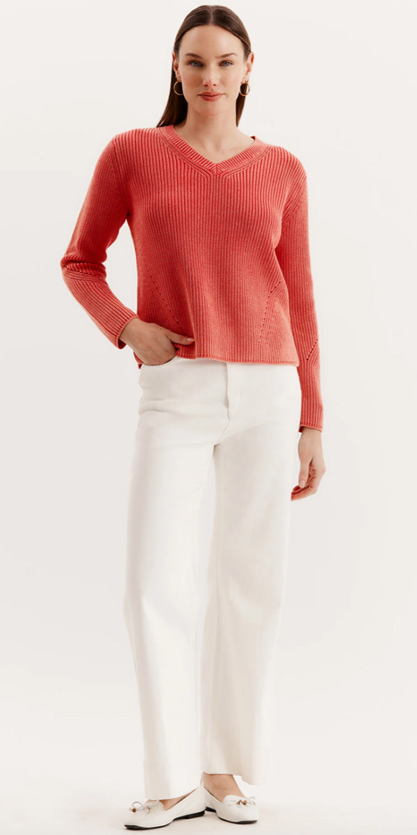Tyler Boe Mineral Wash V-Neck Sweater