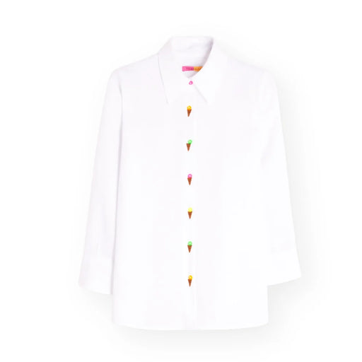 Vilagallo Ice Cream Embroidery Top