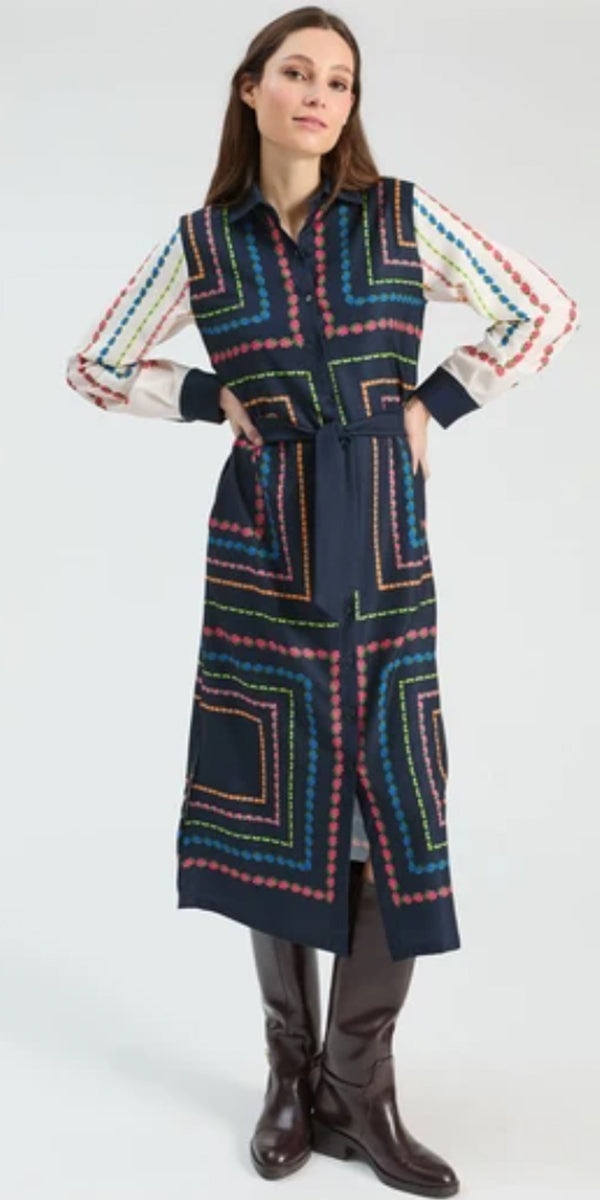 Vilagallo Scarf Flower Dress
