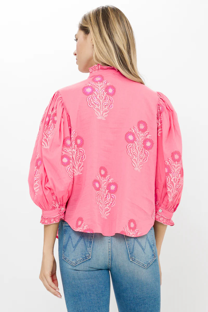 Oliphant Ruffle Front Blouse