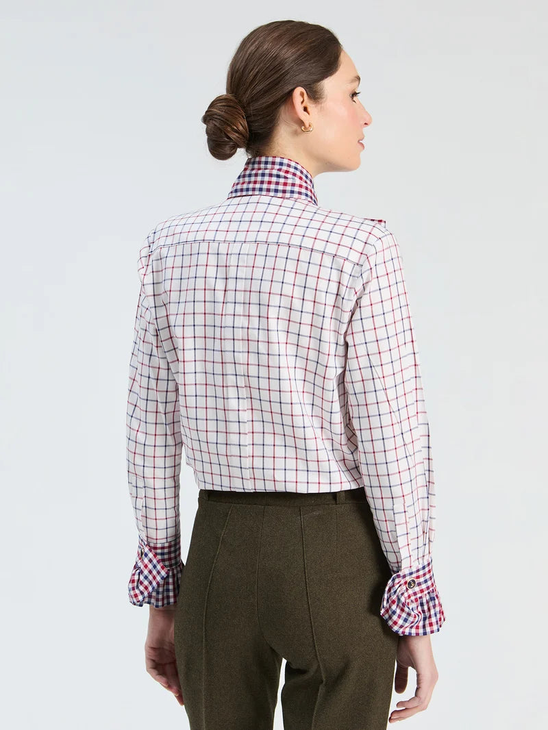 Vilagallo Check Bicolor Blouse