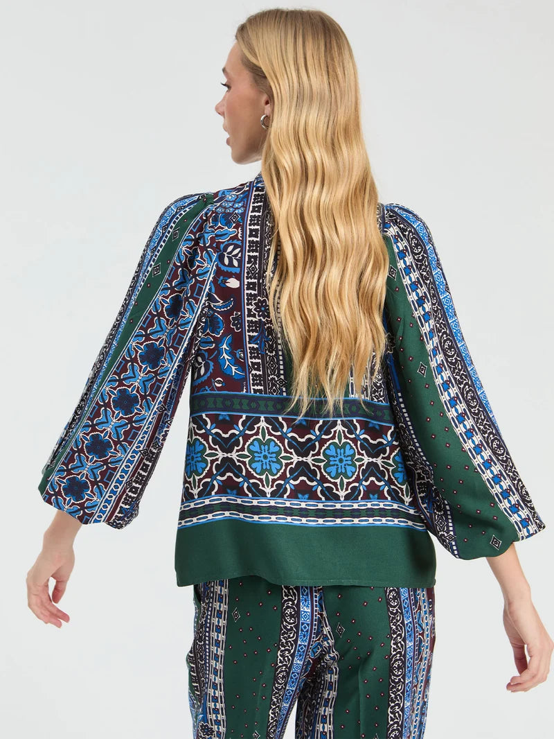 Vilagallo Patchwork Blouse