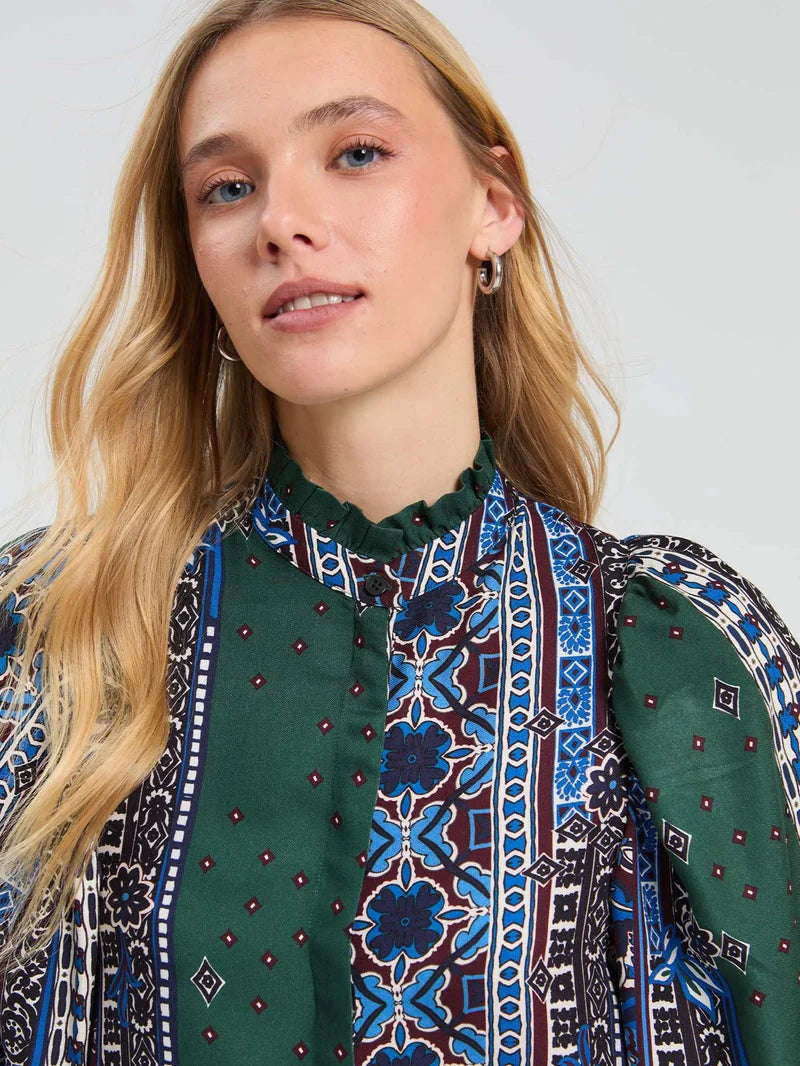 Vilagallo Patchwork Blouse