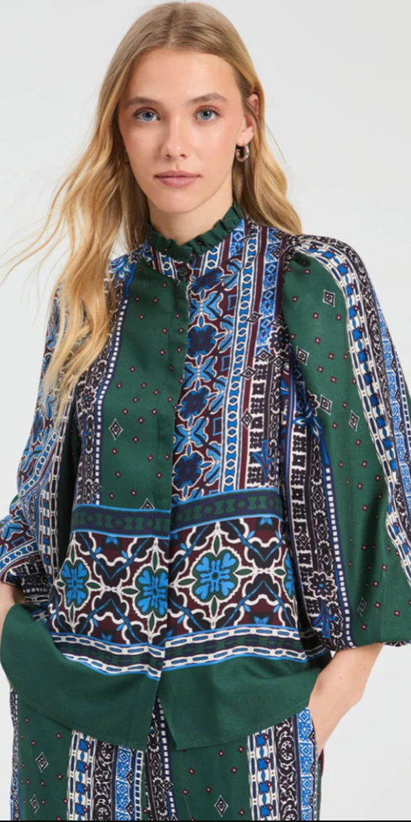 Vilagallo Patchwork Blouse