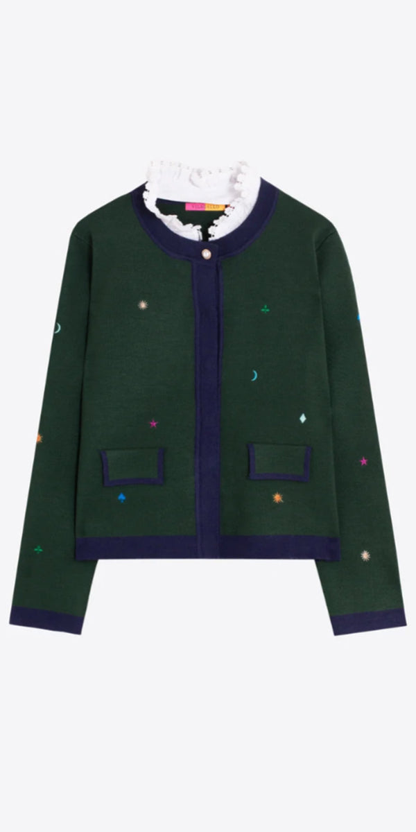 Vilagallo Embroidered Cardigan