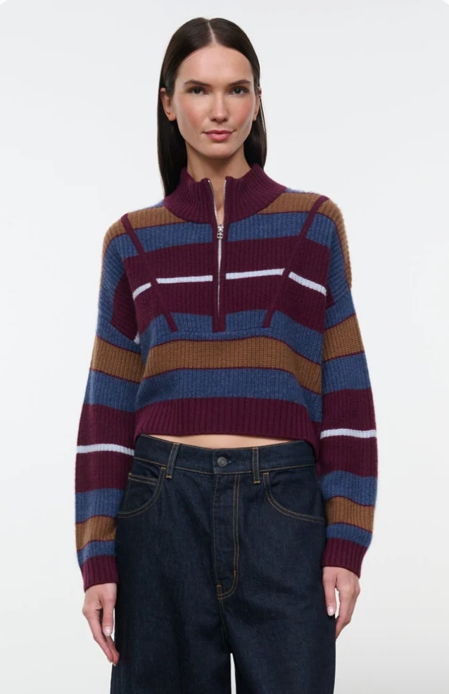 Staud Cropped Hampton Cashmere Sweater