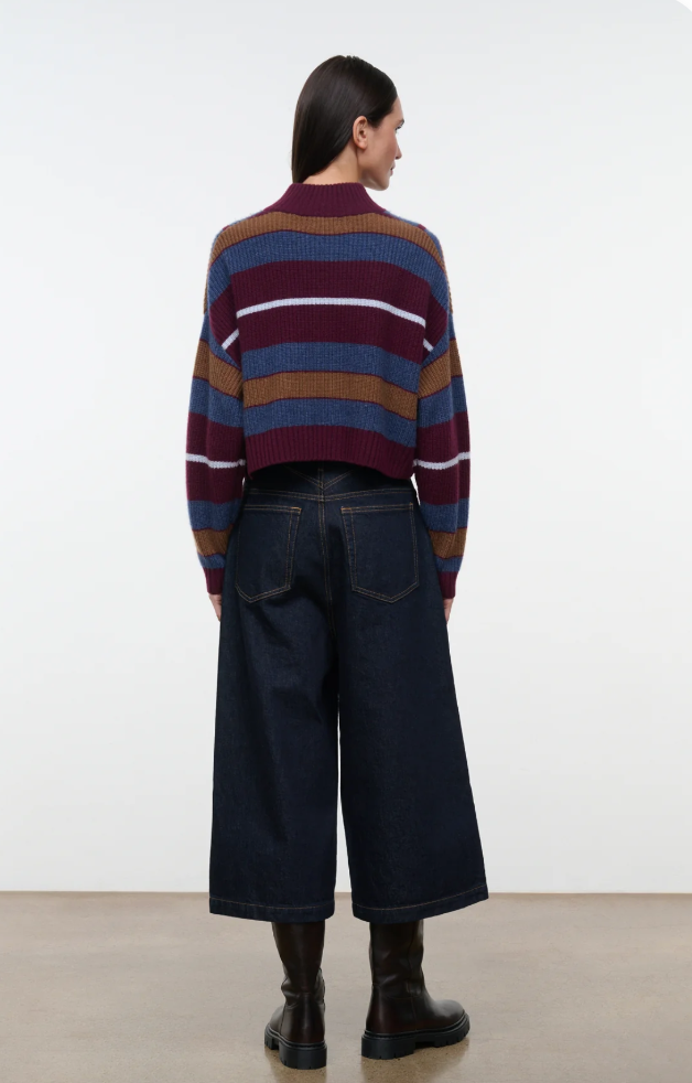 Staud Cropped Hampton Cashmere Sweater