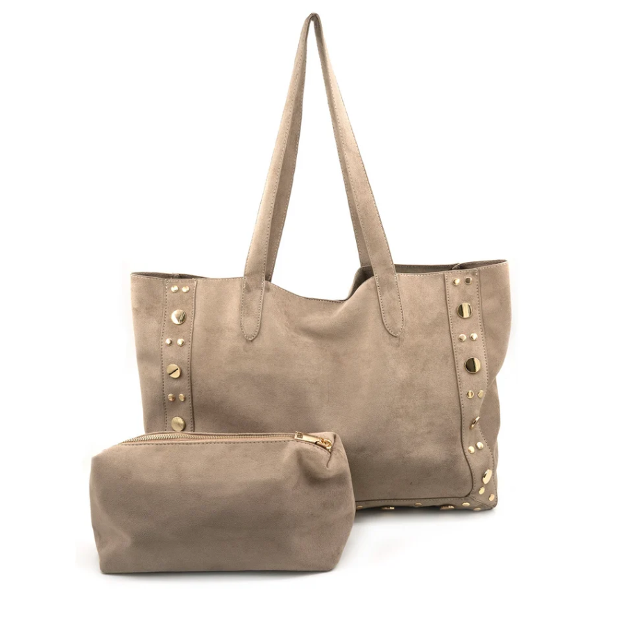 BC Bags 2786 Large Suede Tote