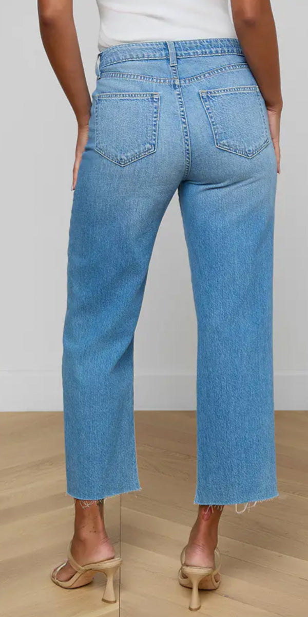 L'AGENCE Wanda Crop Wide Leg Jean