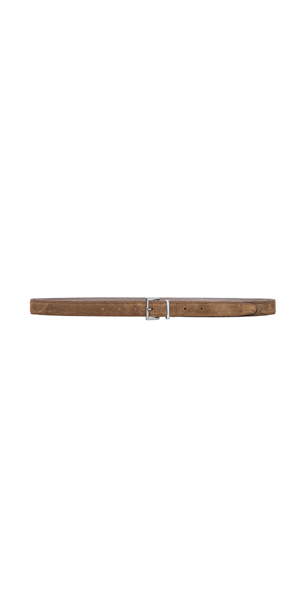 FRAME Suede Square Buckle Belt