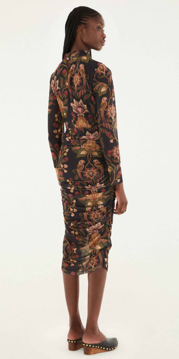 Farm Rio Berry Garden Midi Dress