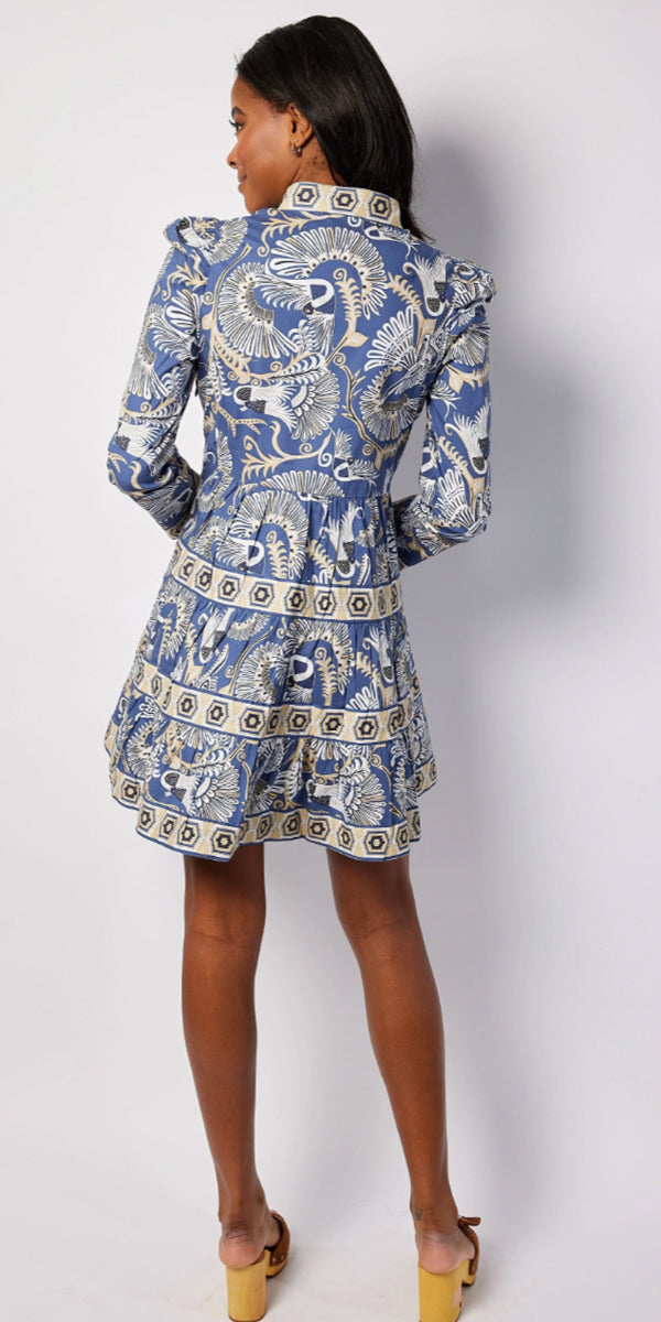 Sail To Sable LS Tunic Flare Dress