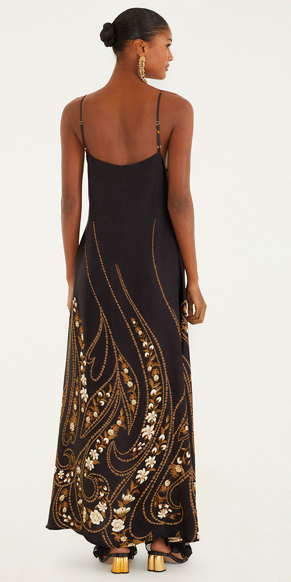 Farm Rio Slip Midi Dress