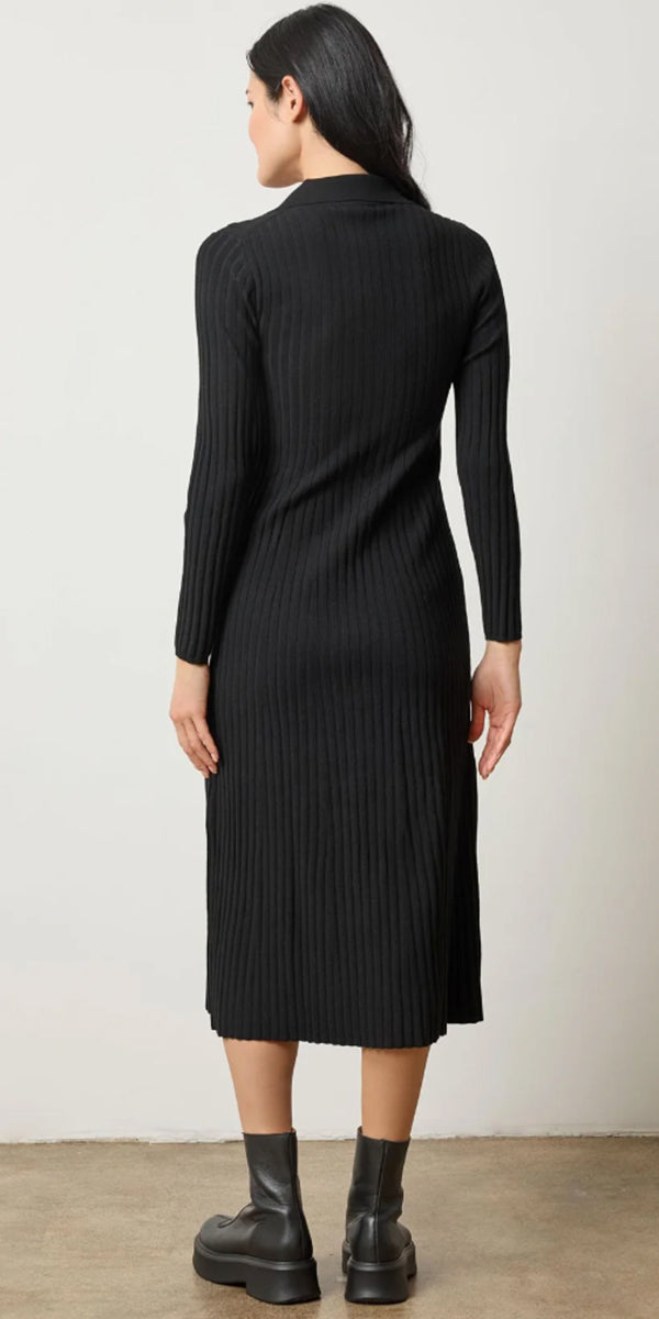 Lilla P LS Rib Henley Dress
