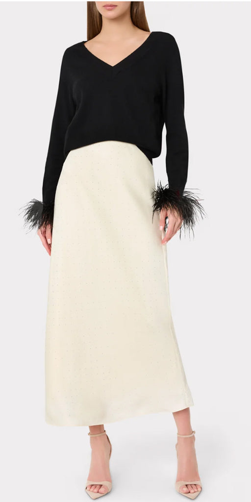 Milly Feather Cuff Sweater
