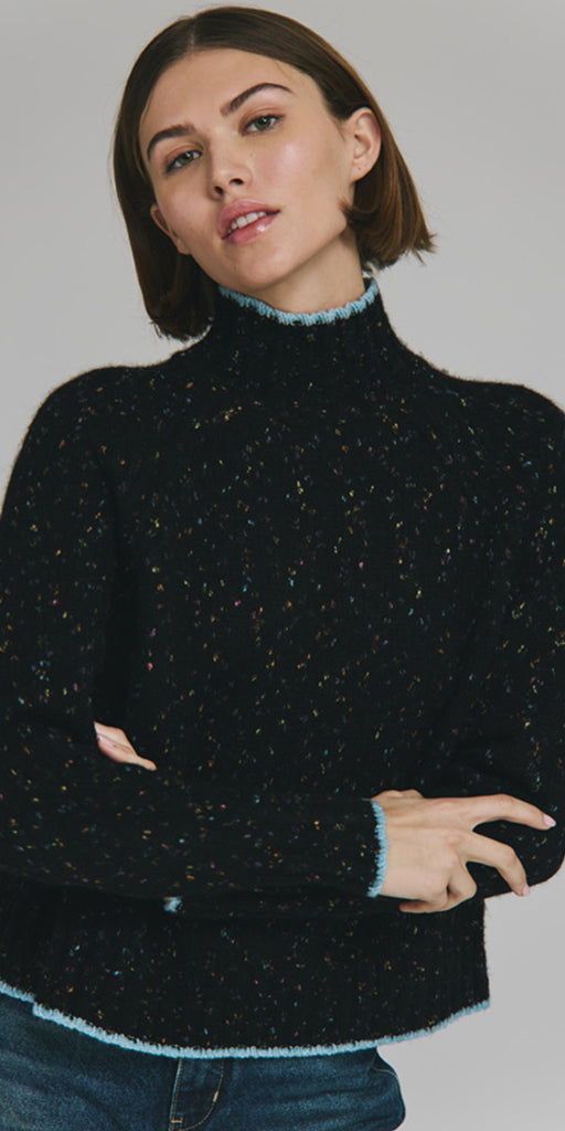Autumn Cashmere Mock Raglan Sweater