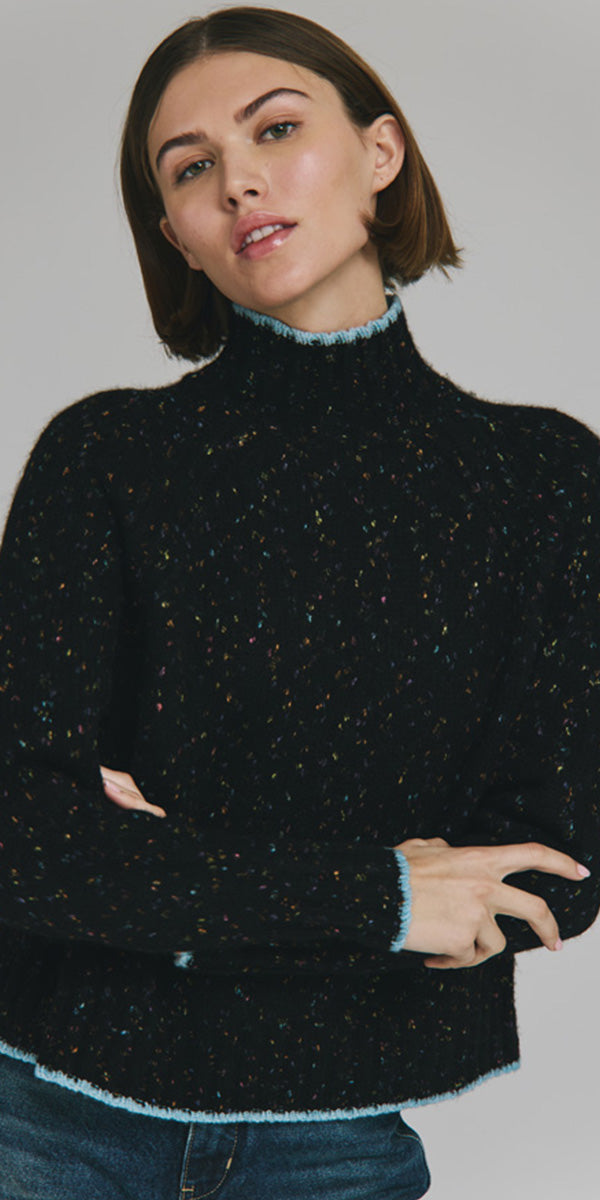 Autumn Cashmere Mock Raglan Sweater