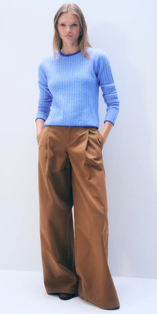 White + Warren Textured Crewneck Sweater