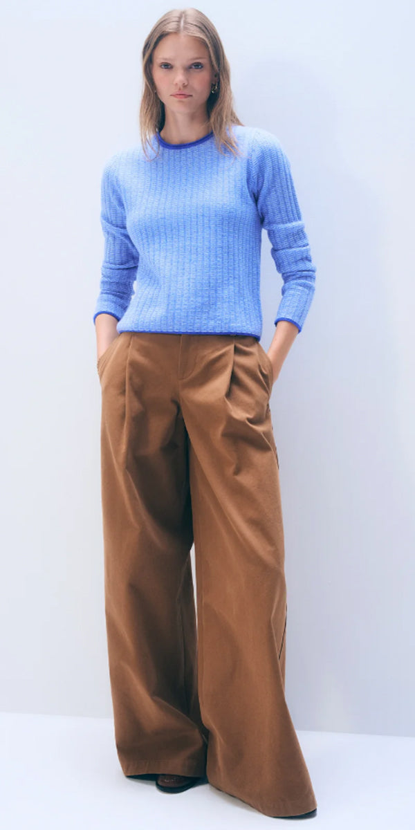 White + Warren Textured Crewneck Sweater