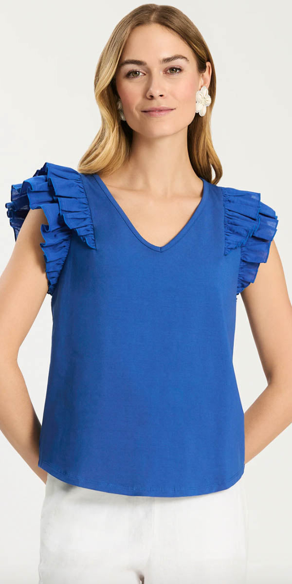 Tyler Boe Emerson Ruffle Tee