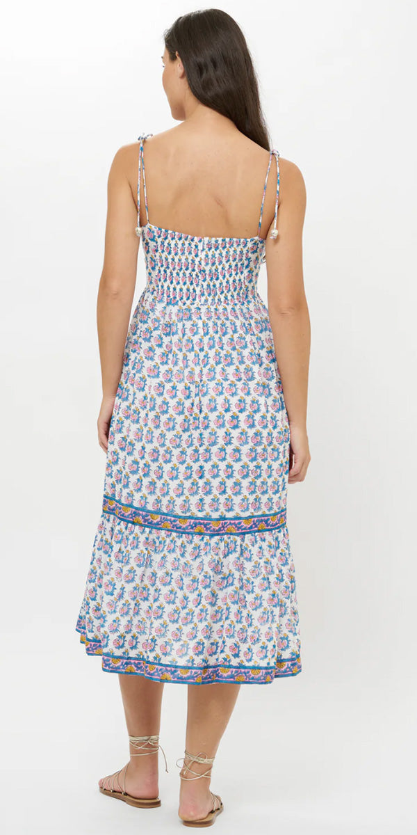 Oliphant Tie Strap Midi Dress