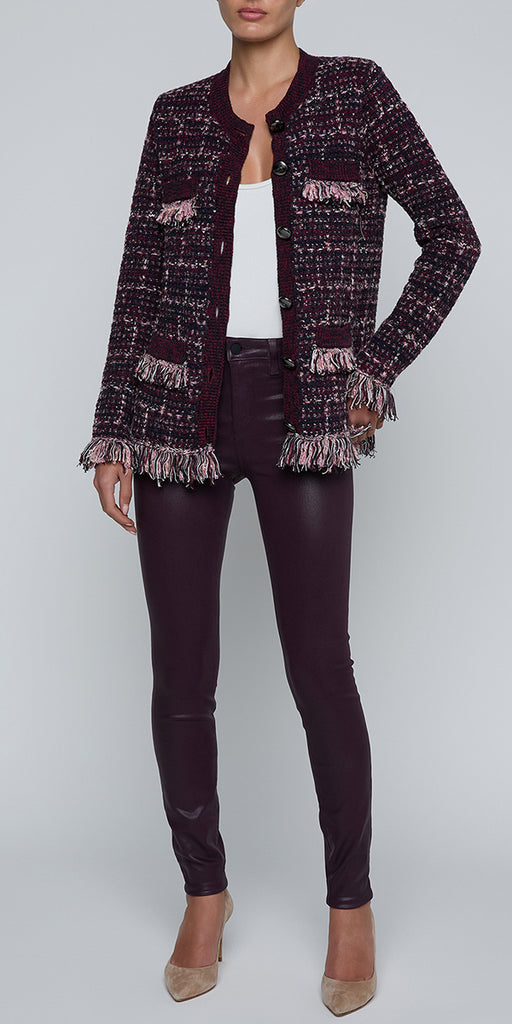 L'Agence Kastoria Fringe Cardigan