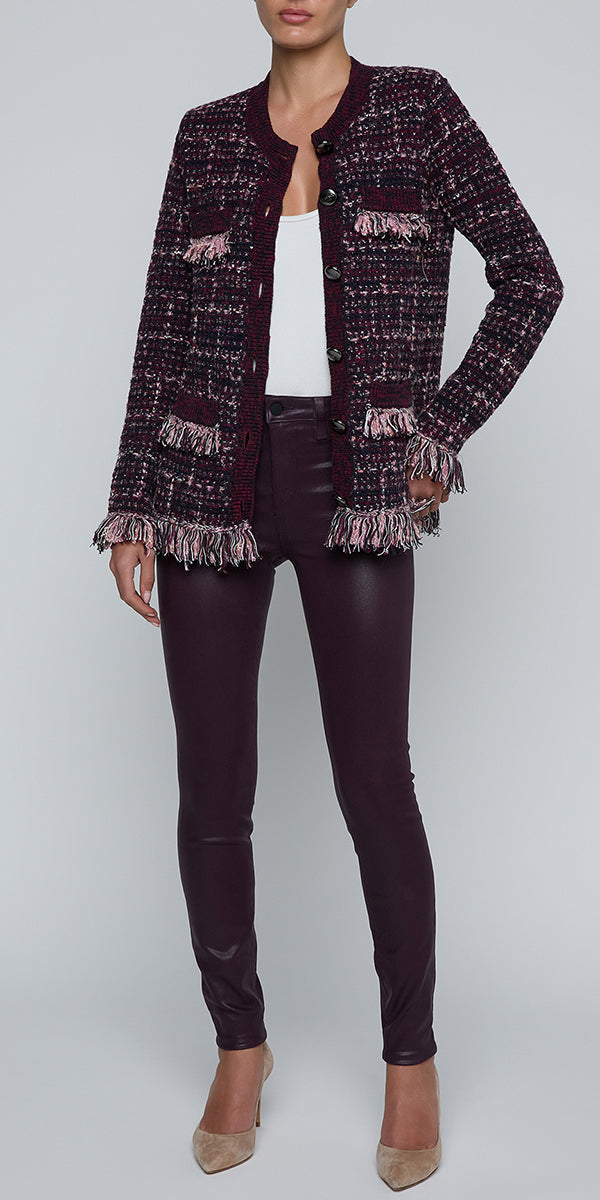 L'Agence Kastoria Fringe Cardigan