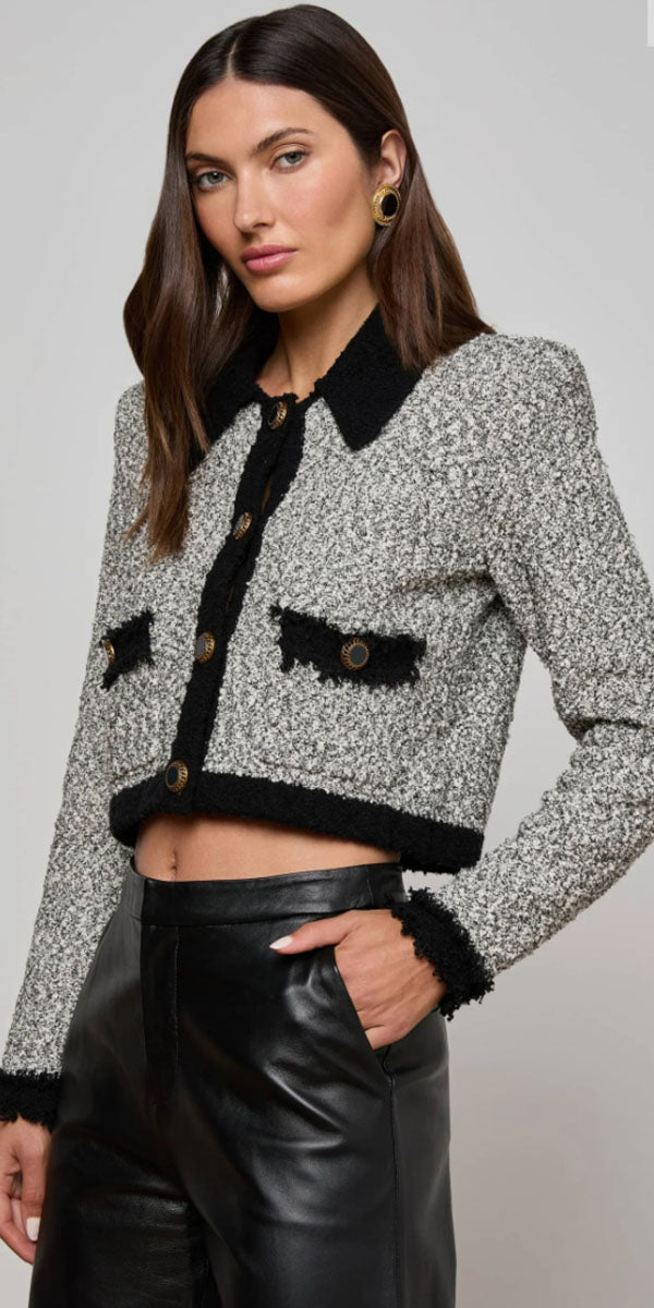 L'AGENCE Arielle Collared Jacket