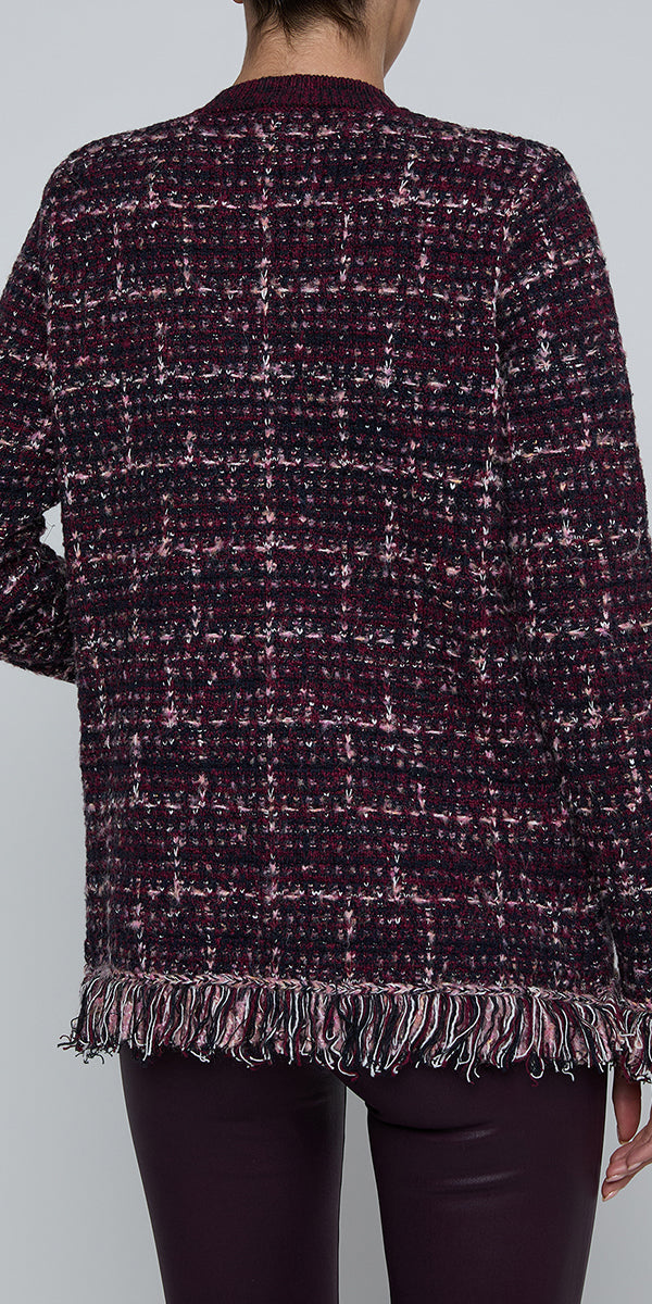 L'Agence Kastoria Fringe Cardigan
