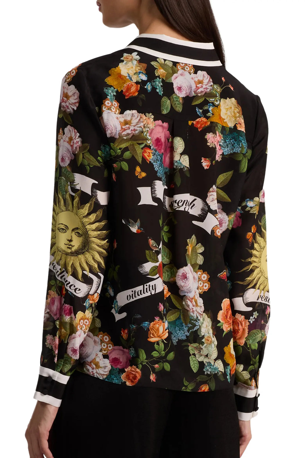 Alice & Olivia Willa Silk Blouse