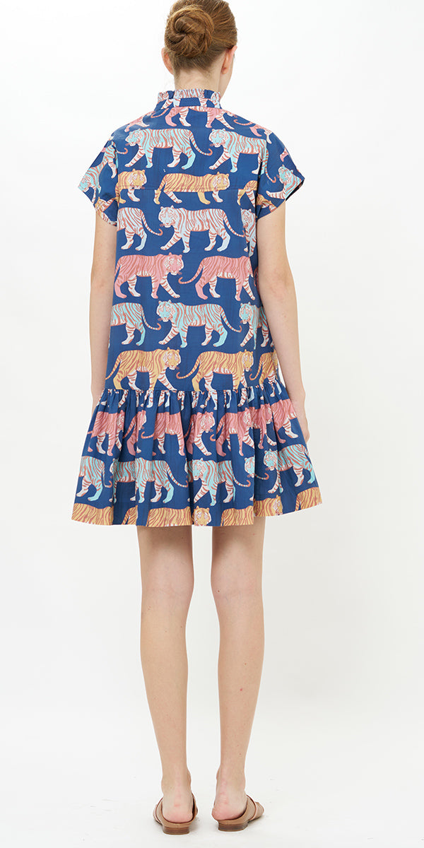 Oliphant Cap Sleeve Mini Dress