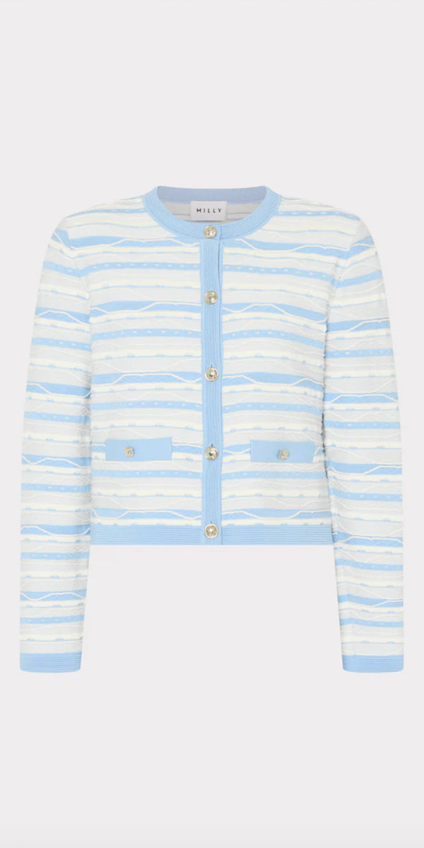 Milly Skye Stripe Cardigan