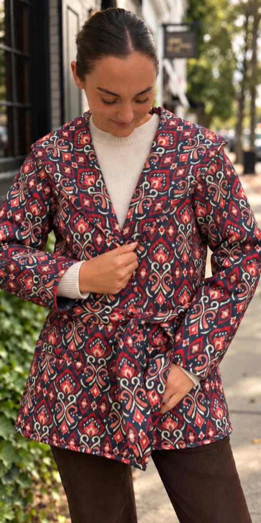 Sail To Sable Long Sleeve Wrap Coat