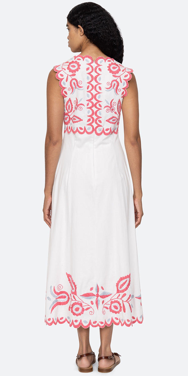 SEA NY Eevi Twill Vneck Dress