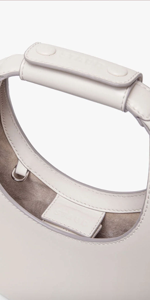 Staud Mini Moon Bag Cream