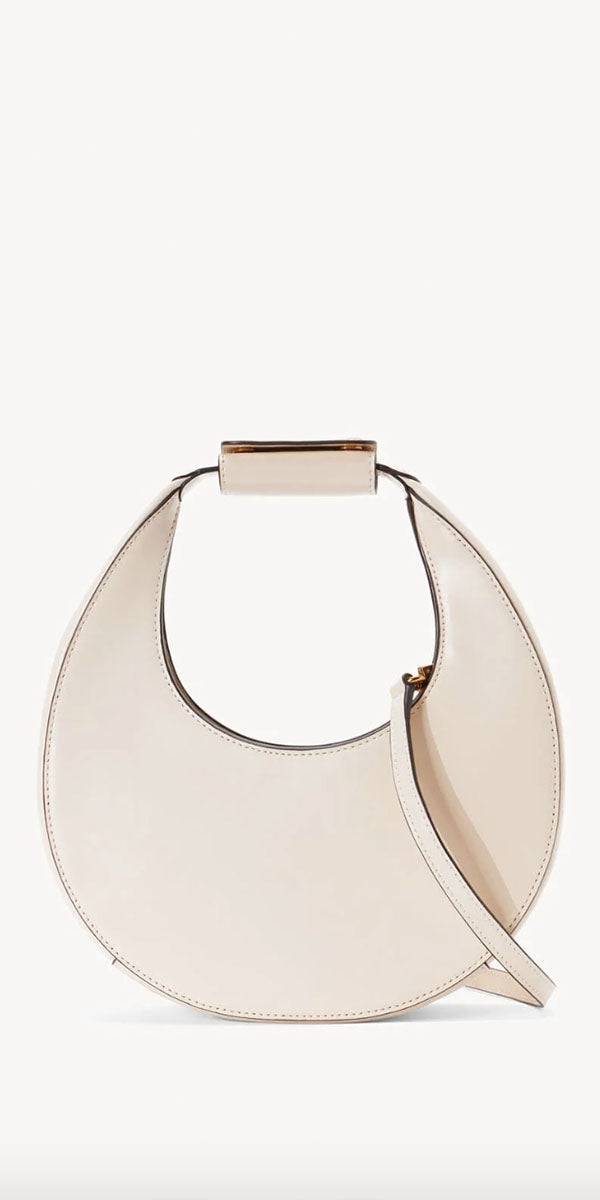 Staud Mini Moon Bag Cream