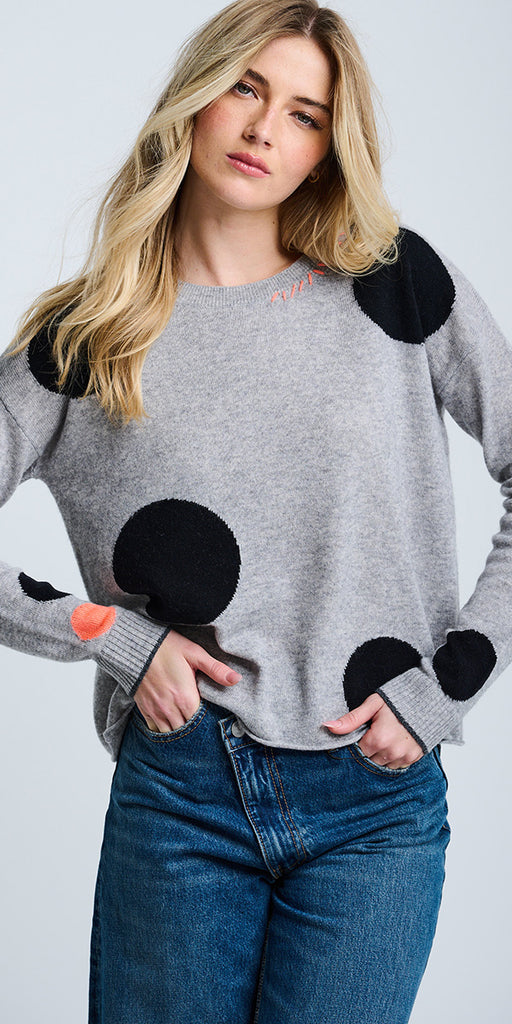 Lisa Todd Hot For Dots Crew Sweater