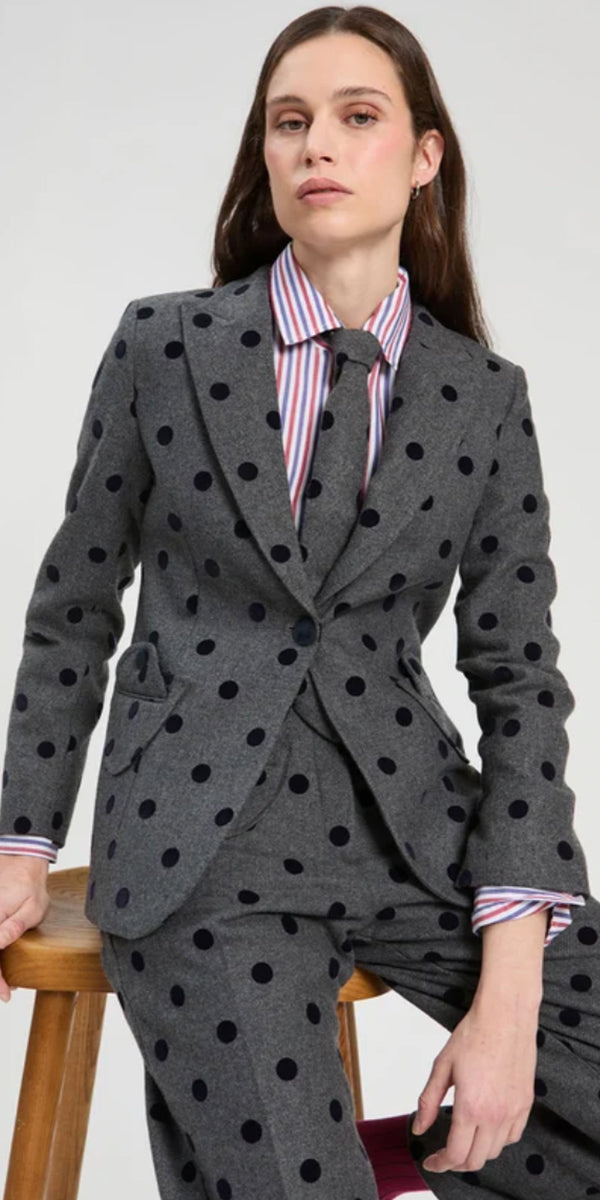 Vilagallo Polka Dot Blazer