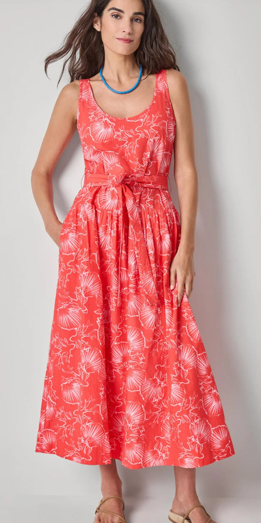 Lilla P Poplin Maxi Yoke Dress